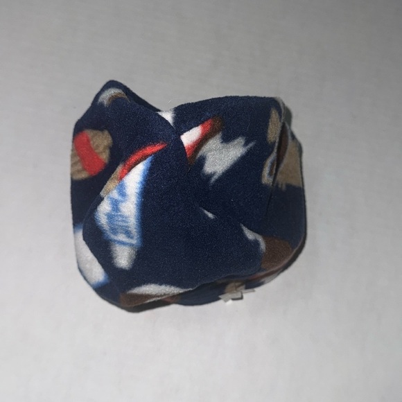 Handmade Navy Blue Craft Beer Tap Fleece Beanie Made By My Mom Warm&Cozy Size M - Picture 5 of 6